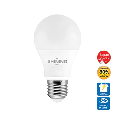 หลอด LED A60 SHINING 7 วัตต์ WARM WHITE E27