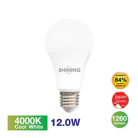 หลอด LED SHINING A60 12 วัตต์ COOL WHITE E27