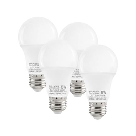 หลอด LED RACER A65 KATIE 16 วัตต์ DAYLIGHT E27 3 แถม 1