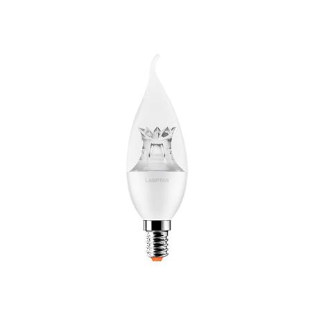 หลอด LED LAMPTAN CANDLE FLAME 4 วัตต์ WARMWHITE E14