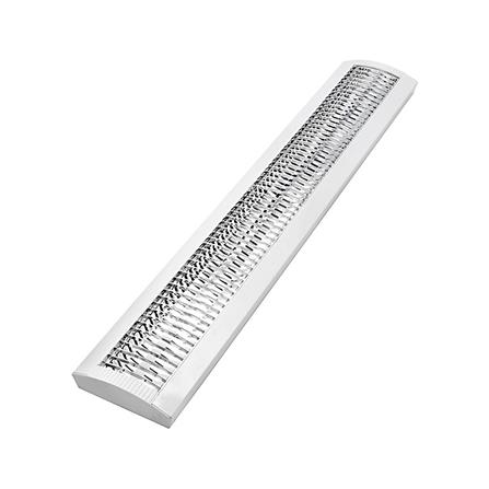 โคมตะแกรงติดลอย CARINI HP218W 2x1200 สีขาว/เงิน