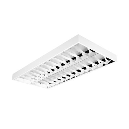 โคมตะแกรงติดลอย L&amp;E 9I-00691 2x1200 มม. สีขาว