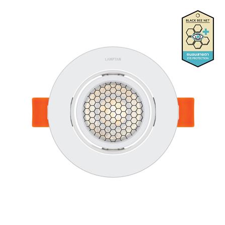 ดาวน์ไลท์ LED LAMPTAN ANTI GLARE 3.5 นิ้ว 7 วัตต์ WARM WHITE สีขาว