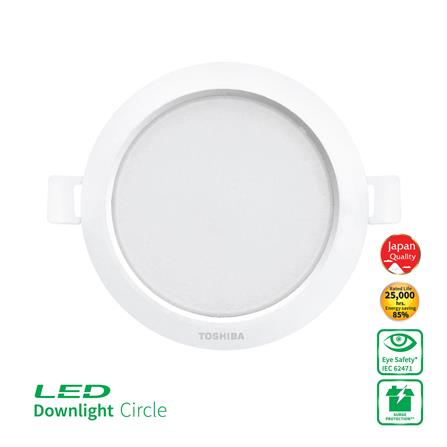 ดาวน์ไลท์ LED TOSHIBA RLDDRC00940CTH2 4 นิ้ว 9 วัตต์ COOL WHITE สีขาว