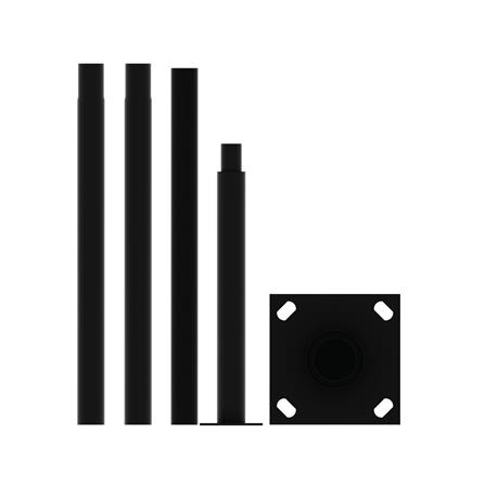 เสาไฟ SOLAR LAMPTAN POLE FOR SOLAR 4 เมตร สีดำ