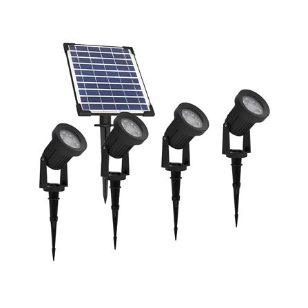 ไฟจัดสวน SOLAR LUMAX 74-00061 10 วัตต์ WARM WHITE สีดำ