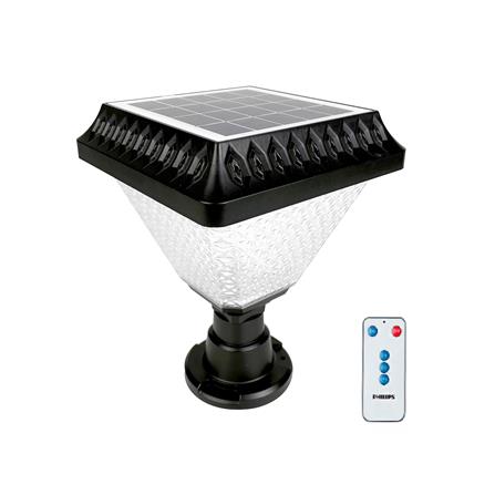 ไฟหัวเสา SOLAR PHILIPS BGC010 LED3/730 S GATE 2.1 วัตต์ WARM WHITE สีดำ