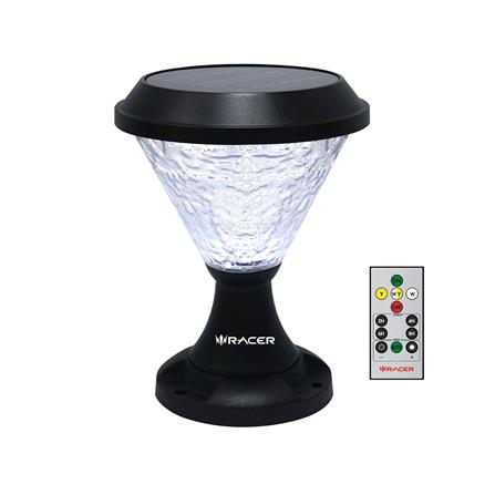 ไฟหัวเสา SOLAR RACER POSTTOP PALACE1 30 วัตต์ DAYLIGHT/COOL WHITE/WARM WHITE สีดำ