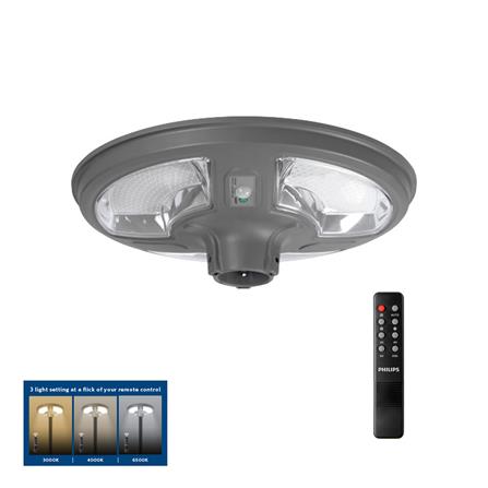 ไฟสนาม SOLAR PHILIPS BPC010 LED20/MCT 12 วัตต์ DAYLIGHT/COOL WHITE/WARM WHITE สีเทา