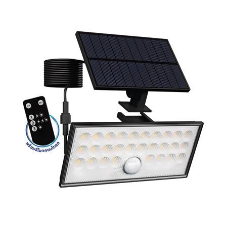 ไฟผนังภายนอก SOLAR BEC SPLIT-1BK 25 วัตต์ DAYLIGHT สีดำ