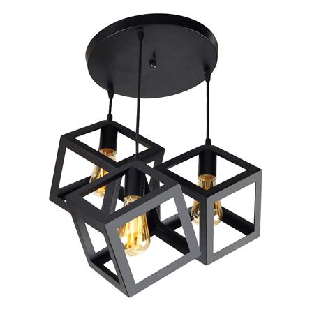 ไฟช่อ CST MODERN 2321-3 โลหะ สีดำ 3 หัว