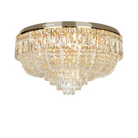 ไฟถาด L&amp;E 01-03073 สีทอง/ใส 1 หัว