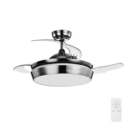 พัดลมโคมไฟ LED CARINI CFA424211CR 42 นิ้ว สีขาว/โครเมียม