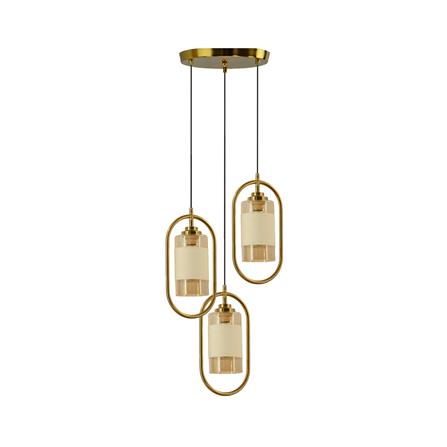 ไฟช่อ SUCCESS SCP-3984/3 สีน้ำตาล/ดำ/ทอง 3 หัว