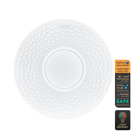 ไฟเพดาน LED LAMPTAN GLITTER 15 นิ้ว 36 วัตต์ DAYLIGHT/COOL WHITE/WARM WHITE สีขาว