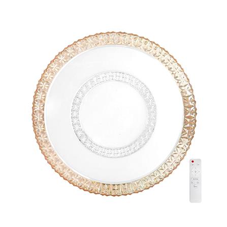 ไฟเพดาน LED STARLIGHT 04-CL-20803-AM 65 วัตต์ DAYLIGHT/COOL WHITE/WARMWHITE 19 นิ้ว สีขาว/ทอง