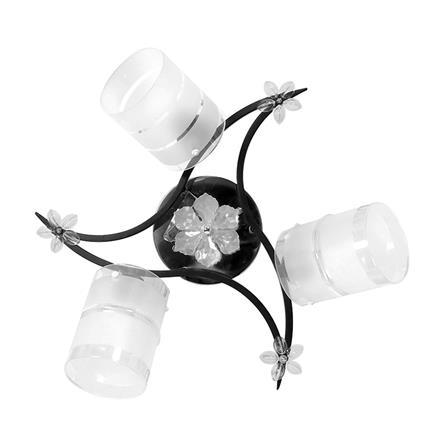 ไฟถาด INOVA MC628 สีขาว/ดำ 3 หัว