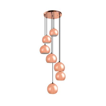 ไฟช่อ CARINI P160722-7 สีโรสโกลด์ 7 หัว