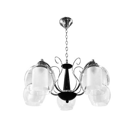 ไฟช่อ EVL HL-22005 สีขาว/ดำ 5 หัว