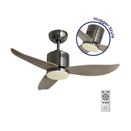 พัดลมโคมไฟ LED WINFAVOUR WFDC52/DC38(BN) 36 นิ้ว 18 วัตต์ DAYLIGHT/COOL WHITE/WARM WHITE สีเงิน