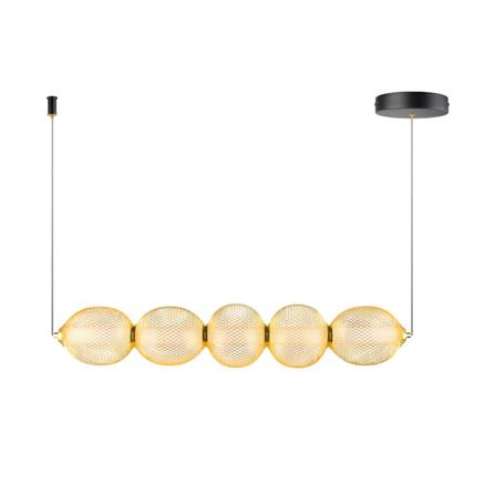 ไฟช่อ LED L&amp;E 01-A0256 19 วัตต์ WARM WHITE สีทอง/ดำ 1 หัว