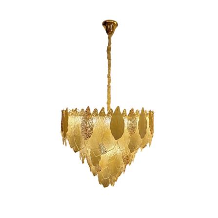 ไฟช่อ L&amp;E 01-03161 สีทอง/ใส 8 หัว