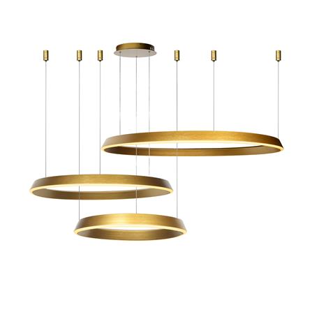 ไฟช่อ LED L&amp;E 01-A0260 120 วัตต์ WARM WHITE สีทอง 3 หัว