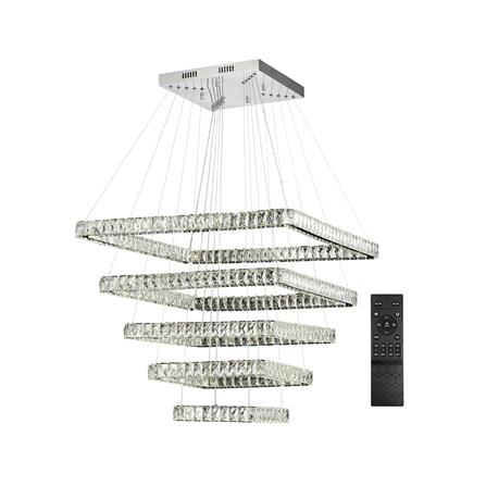 ไฟช่อ LED EVL CFC-11080 100 วัตต์ DAYLIGHT/COOL WHITE/WARM WHITE สีใส/เงิน 5 หัว