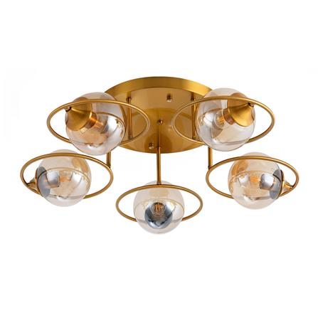 ไฟถาด CST WGQ05 สีชา/ทอง 5 หัว