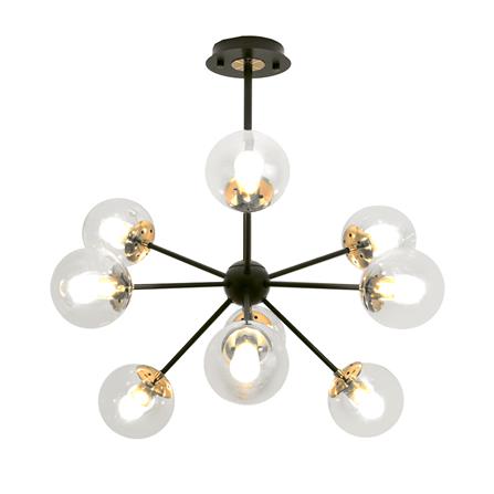 ไฟช่อ CST 6336-9 สีใส/ดำ 9 หัว