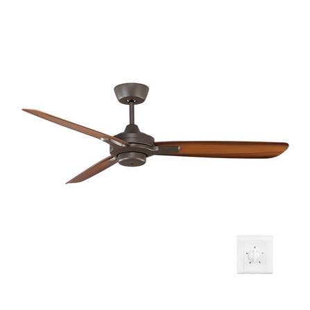 พัดลมไม่มีโคมไฟ MR.KEN 25-01728 52 นิ้ว สีน้ำตาล