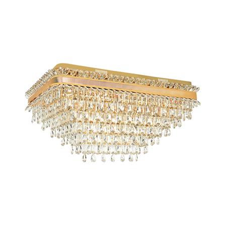 ไฟถาด L&amp;E 01-03149 สีทอง/ใส 22 หัว