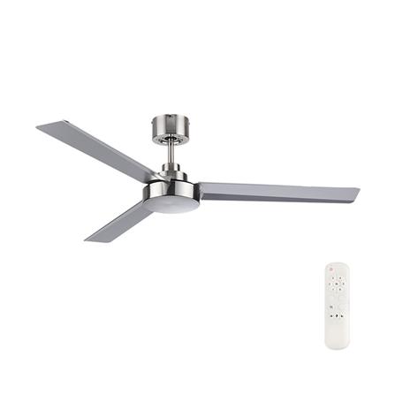 พัดลมไม่มีโคมไฟ MR.KEN 25-01898 52 นิ้ว สีเงิน