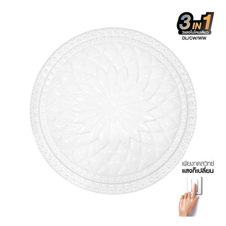 ไฟเพดาน LED HI-TEK HFIL148DCW 15.5 นิ้ว 48 วัตต์ DAYLIGHT/COOL WHITE/WARM WHITE สีขาว