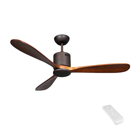 พัดลมไม่มีโคมไฟ CARINI MOONSTAR-25 52 นิ้ว สีดำ/น้ำตาล