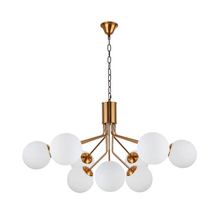 ไฟช่อ CARINI 5122-9 9 หัว สีขาว/ทอง