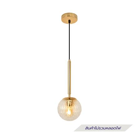 ไฟช่อ CARINI P2461050 สีทอง/ใส 1 หัว