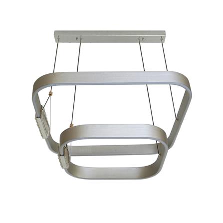 ไฟช่อ LED NEOLIGHT 1088-600+400 60 วัตต์ COOL WHITE สีใส/เงิน 2 หัว