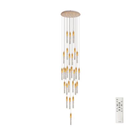 ไฟช่อ LED EVL CFC-11092 50 วัตต์ DAYLIGHT/COOL WHITE/WARM WHITE สีทอง/ใส 28 หัว