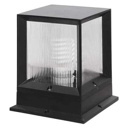 ไฟหัวเสา LM6002 LIGHT MOS อะลูมิเนียม/พลาสติก โมเดิร์น สีดำ