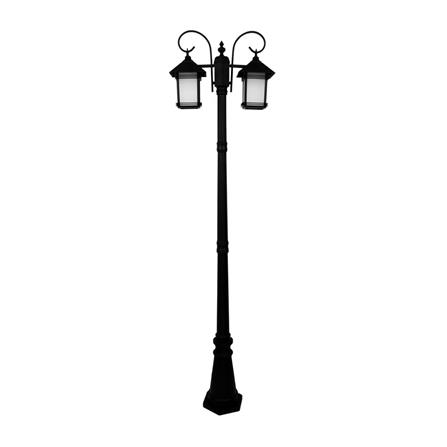 ไฟสนาม CARINI 8518/2 อลูมิเนียม/แก้ว คลาสสิก SBK 2หัว