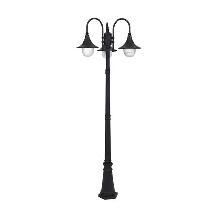 ไฟสนาม CARINI 430/3F สีดำ 3 หัว