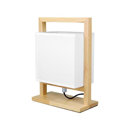 ไฟตั้งโต๊ะ CARINI MT3192 สีขาว/ลายไม้