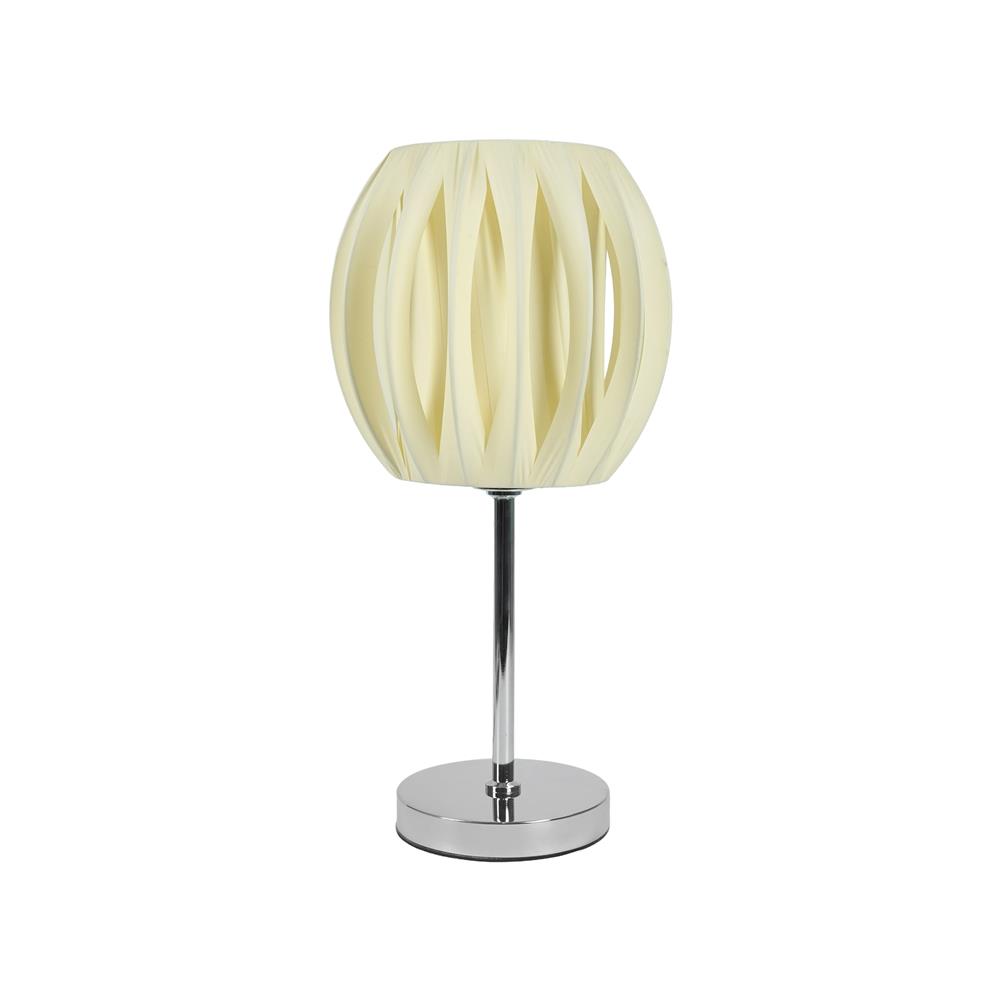 ไฟตั้งโต๊ะ CARINI MT-84324 สีครีม/เงิน