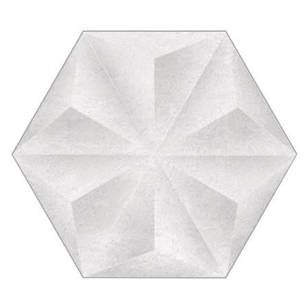 กระเบื้องพื้นพอร์ซเลน 22x26 ซม. TARA เพียวไดมอน ขาว