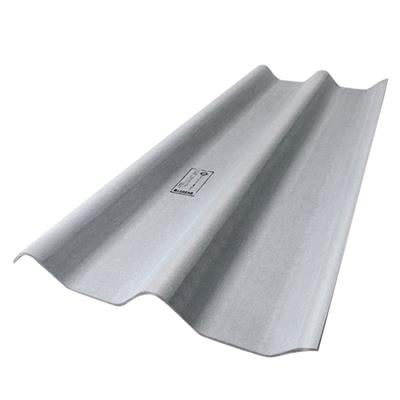 กระเบื้องลอนคู่ ตราเพชร ขนาด 50 x 120 x 0.5 ซม. สีธรรมชาติ