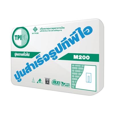 ปูนฉาบทั่วไป TPI รุ่น TPI-M-200 ขนาด 50 กก. สีขาว - เขียว