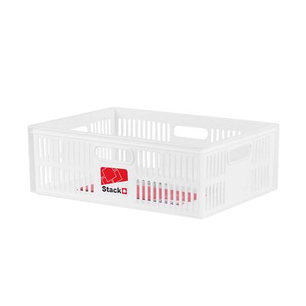 กล่องซ้อนได้ STACKO DT-31 M 39x28x13.3 ซม. สีขาว