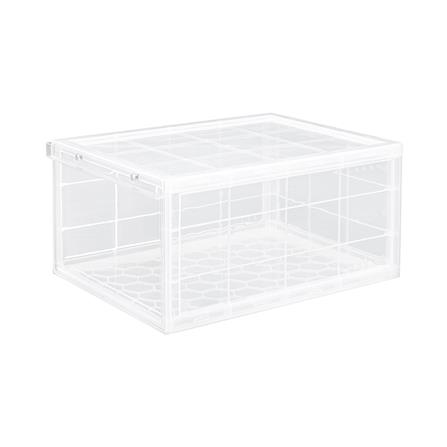 กล่องรองเท้า STACKO D.I.Y MAGNETIC LOCK 28x37x18.3 ซม. สีใส