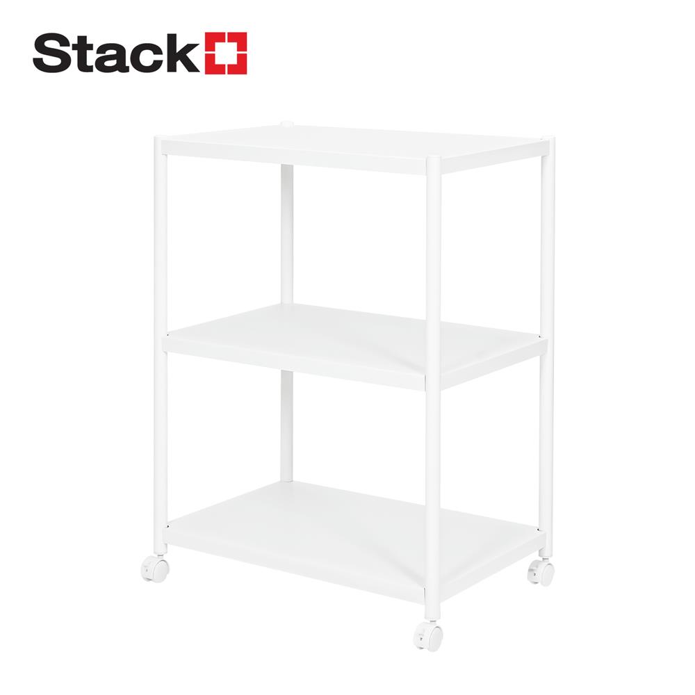 ชั้นวางของ 3 ชั้น STACKO BRISK 60X40X80 ซม. สีขาว